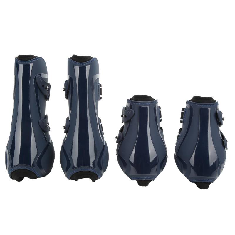 4Pcs Pferd Bein Schutz Stiefel PU Neopren Verdickt Schock Absorbieren Pferd Bein Stiefel für M(59cm / 23.2in Long) von Joom DACH