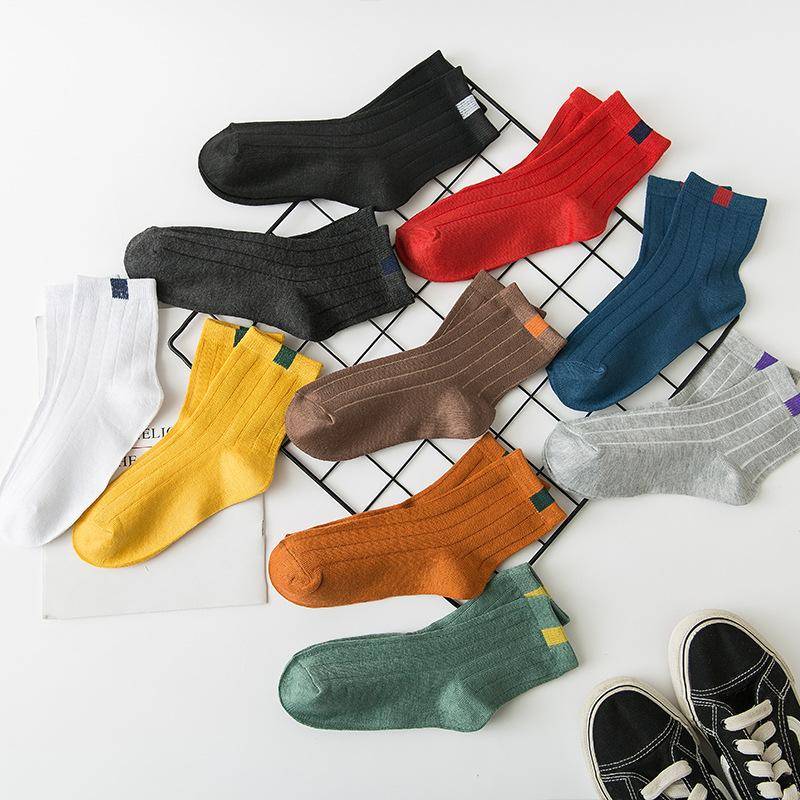 5/10 Paar Socken Damen Winter Warme Socken für Frauen Neujahr Süßes Set Herren Weiß Japanischer Stil Sportmode Kurze Socken Set Weiblich 10Pcs （EUR 33-44） bunt von Joom DACH