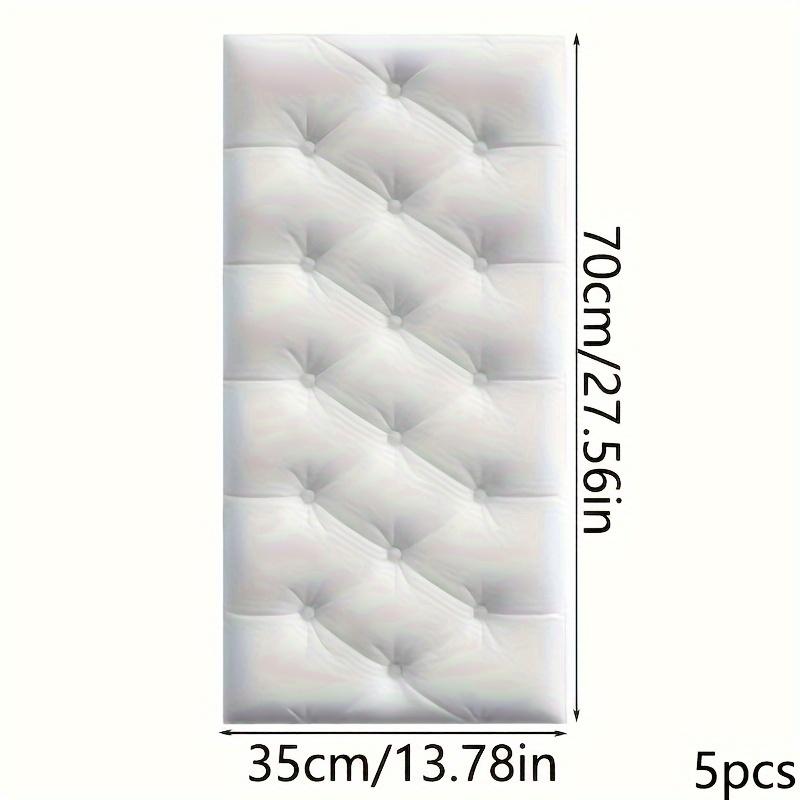 5/10 Stück 3D-Antikollisions-Wandaufkleber, weiches Rückenkissen für Tatami-Betten, selbstklebende Wandaufkleber, zum Abziehen und Aufkleben von Tapeten, Wanddekoration! 5pcs weiß von Joom DACH