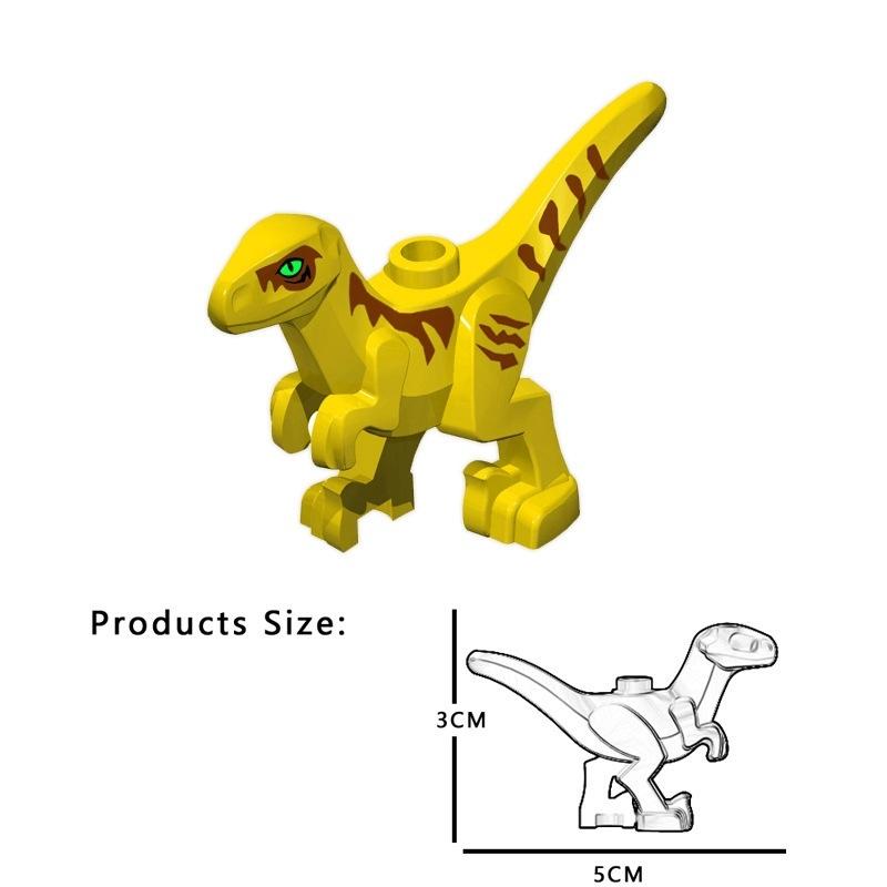 5 Farben 5CM Baby Dinosaurier Bausteine Spielzeug Steine Figuren Spielzeug Kinder Geburtstag Weihnachtsgeschenk 1PC gelb von Joom DACH