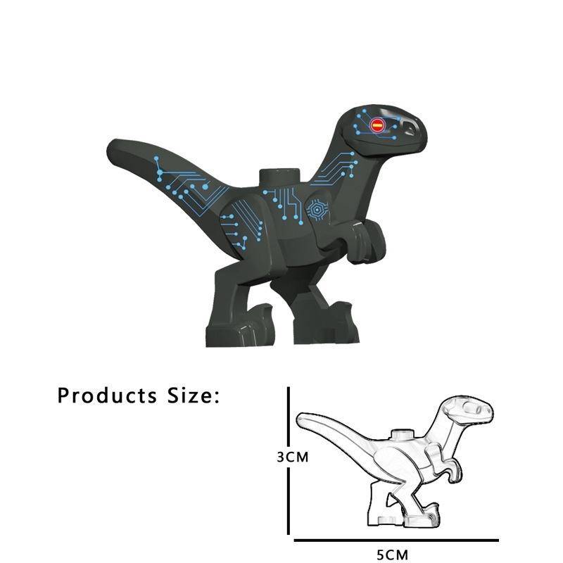 5 Farben 5CM Baby Dinosaurier Bausteine Spielzeug Steine Figuren Spielzeug Kinder Geburtstag Weihnachtsgeschenk 1PC schwarz von Joom DACH