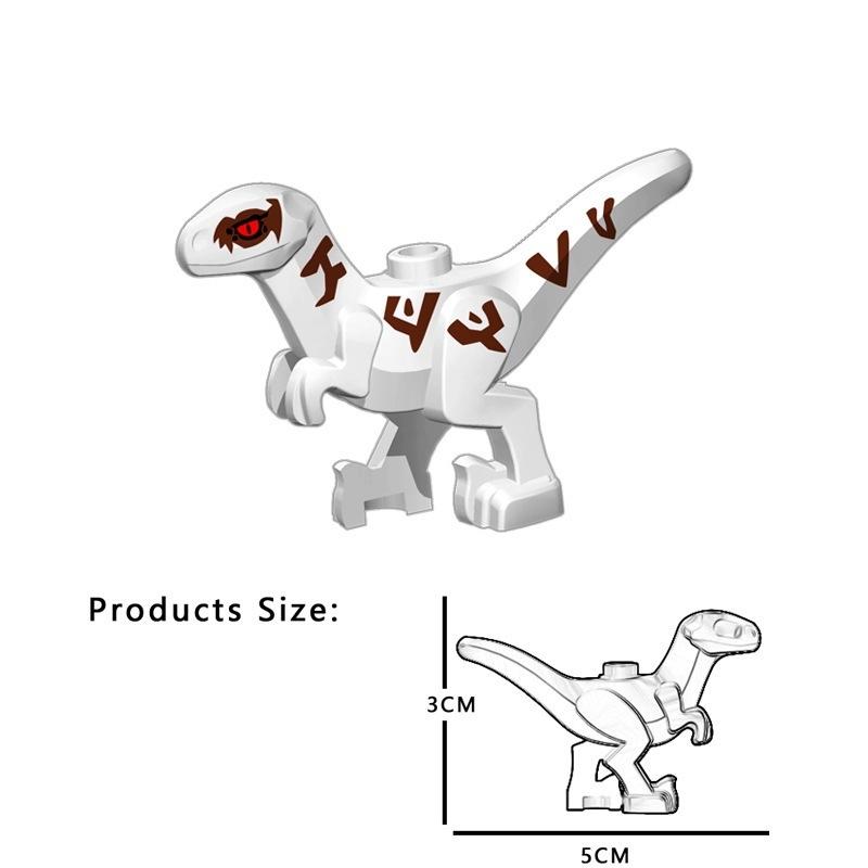 5 Farben 5CM Baby Dinosaurier Bausteine Spielzeug Steine Figuren Spielzeug Kinder Geburtstag Weihnachtsgeschenk 1PC weiß von Joom DACH