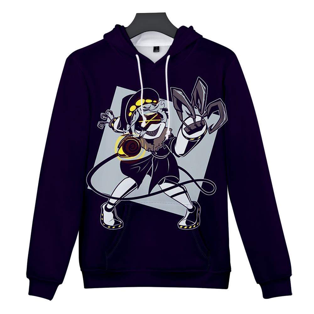 5 Farben Murder Drones Anime Hoodie Tie Dye Hoodie Streetwear Cartoon Bedrucktes Kapuzenpullover Männer Frauen Cosplay Sport Pullover S violett von Joom DACH