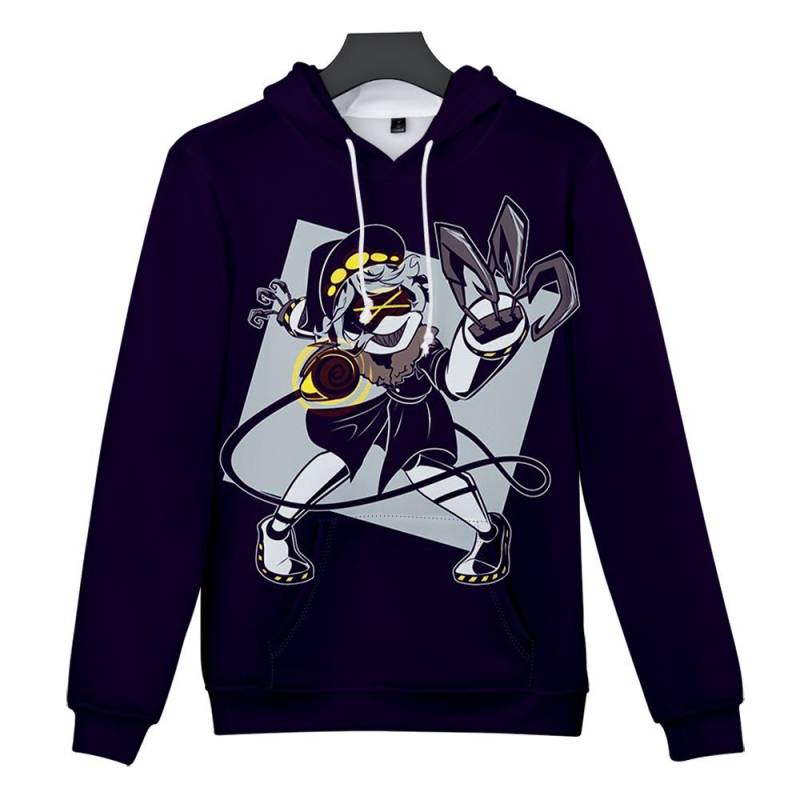 5 Farben Murder Drones Anime Hoodie Tie Dye Hoodie Streetwear Cartoon Bedrucktes Kapuzenpullover Männer Frauen Cosplay Sport Pullover S violett von Joom DACH