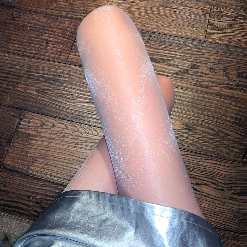 5 Farben Übergröße Wunderschöne Glänzende Damenstrümpfe Schöner Glanz Damen Strumpfhose 4XL von Joom DACH