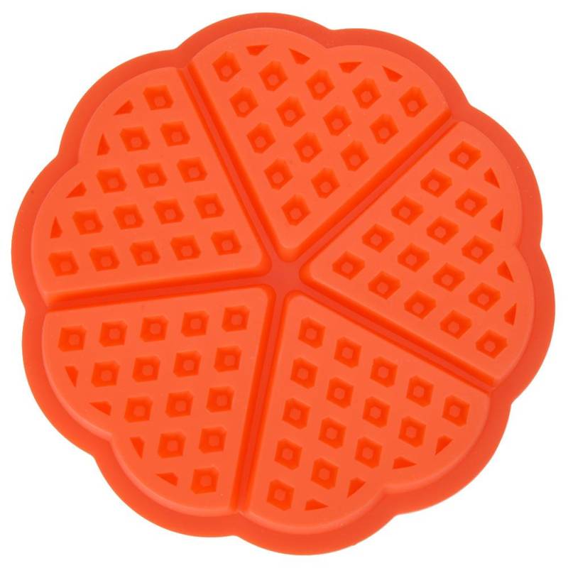 5 Hohlraum Silikon Nestlé Waffeln Form Kuchen Schokolade Pan Muffin Frühstück Backform (Runden) von Joom DACH