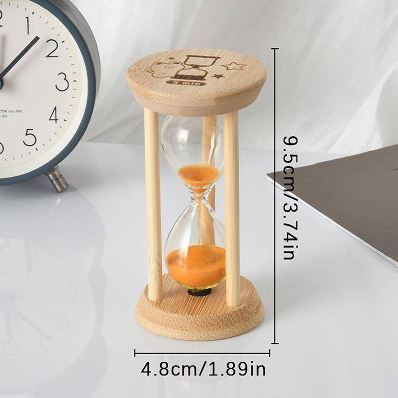 5 Minuten Holz Sanduhr Mini Desktop Dekoration Sand Uhr Kreative Timer Sanduhr Sanduhr Küche Für Kinder Geschenk orange von Joom DACH