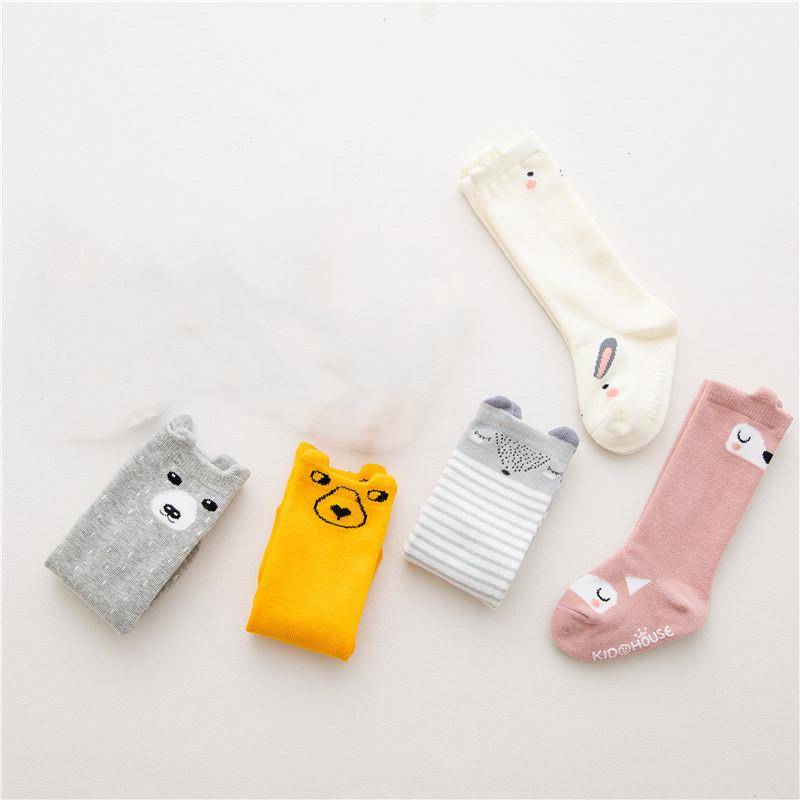 5 Paar 0–12 Jahre Kinder-Socken aus reiner Baumwolle mit Tiermotiv, farbecht, weich, für Mädchen S von Joom DACH