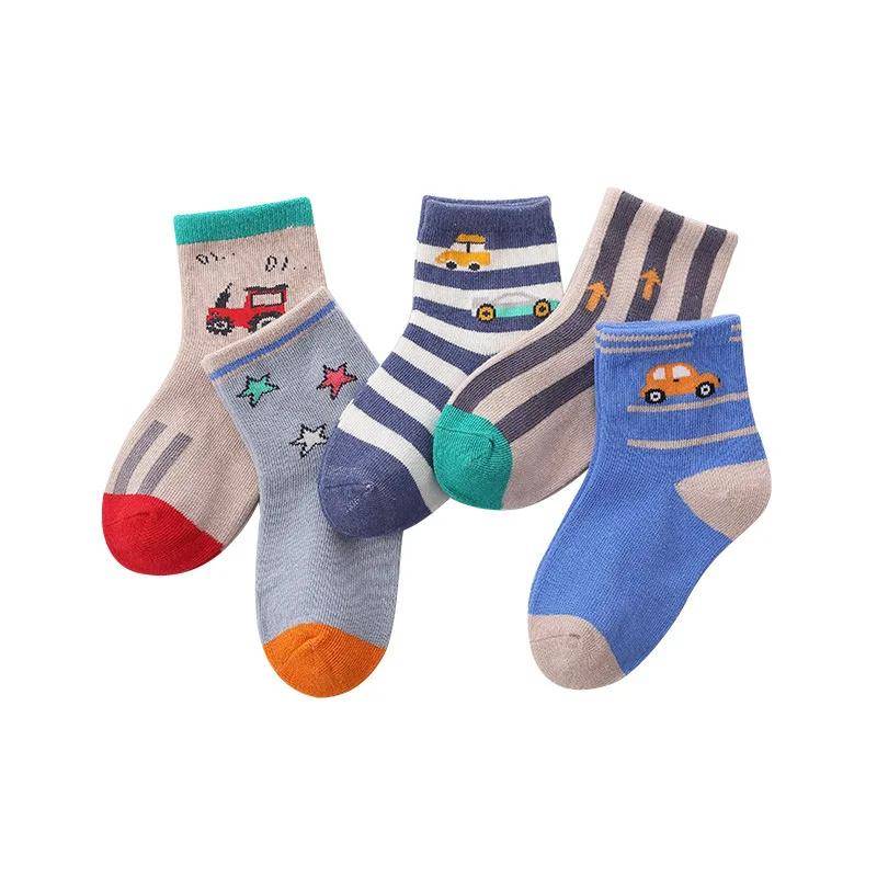 5 Paar 0–12 Jahre Kinder-Socken aus reiner Baumwolle mit Tiermotiv, farbecht, weich, für Mädchen S von Joom DACH