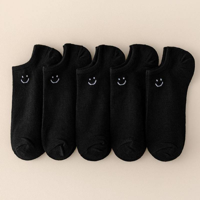 5 Paar Große Größe Smile Kurze Socken Damen Sportsocken Frühling und Sommer Atmungsaktiv Regenbogenfarbe Herren- und Damen-Bootssocken 5 Pairs schwarz 5 Paar Große Größe Smile Kurze Socken Damen Sportsocken Frühling und Sommer Atmungsaktiv Regenbogenfarbe Herren- und Damen-Bootssocken 5 Pairs schwarz von Joom DACH