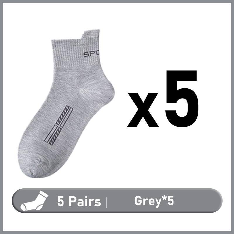 5 Paar Herren Frühling Herbst Sportsocken Herren Freizeitsocken Los Bequeme Atmungsaktive Baumwollsocken 5 Pairs von Joom DACH