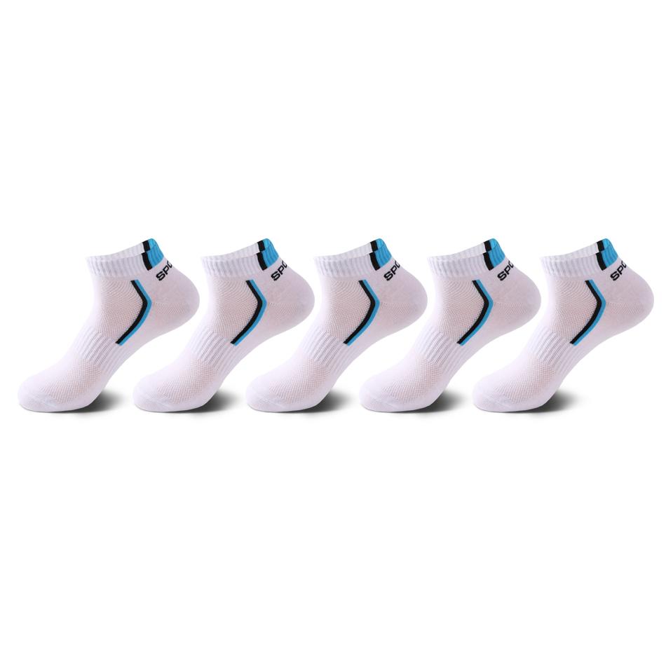 5 Paar-Pack Herren-Söckchen, Mesh, atmungsaktive Baumwolle, Sportsocken, lässig, sportlich, Sommer, dünn geschnitten, kurze Socken, große Größe 38–47 EUR43-47 blau/weiß 5 Paar-Pack Herren-Söckchen, Mesh, atmungsaktive Baumwolle, Sportsocken, lässig, sportlich, Sommer, dünn geschnitten, kurze Socken, große Größe 38–47 EUR43-47 blau/weiß von Joom DACH