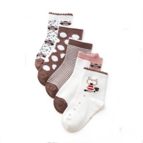 5 Paar Schulsport Tennissocken Kinder Jungen Kleinkinder Mädchen Socken Kniehohe lange weiche Baumwolle Babysocken Streifen Kindersocken S von Joom DACH