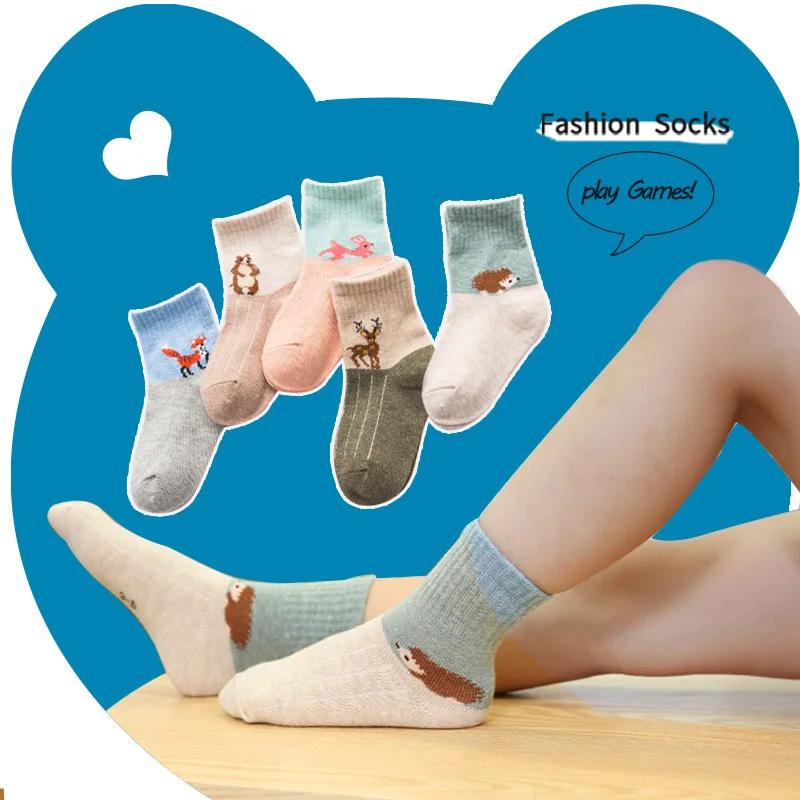 5 Paar Schulsport Tennissocken Kinder Jungen Kleinkinder Mädchen Socken Kniehohe lange weiche Baumwolle Babysocken Streifen Kindersocken XL von Joom DACH