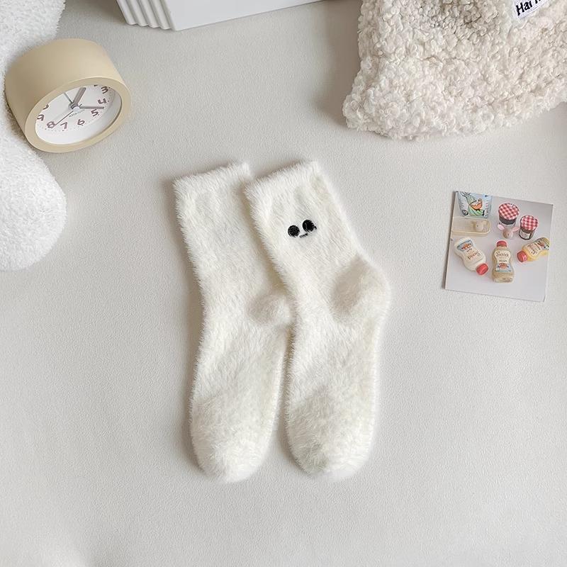 5 Paar Weiße Socken für Damen Frühling und Herbst Lustige Socken für Paare Lässige Sportsocken Studentensocken Winter von Joom DACH