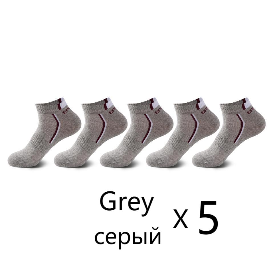 5 Paar hochwertige Baumwolle Outdoor-Sport-Laufsocken Herren-Deodorant-atmungsaktive schweißabsorbierende Söckchen Freizeitsocken EUR36-41 von Joom DACH