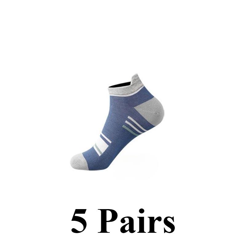 5 Paare/los Neue Männer der Sommer Dünne Knöchel Socken Nicht-slip Short Sport Socken Unsichtbare Socken Großhandel 5  Pairs navy blau von Joom DACH