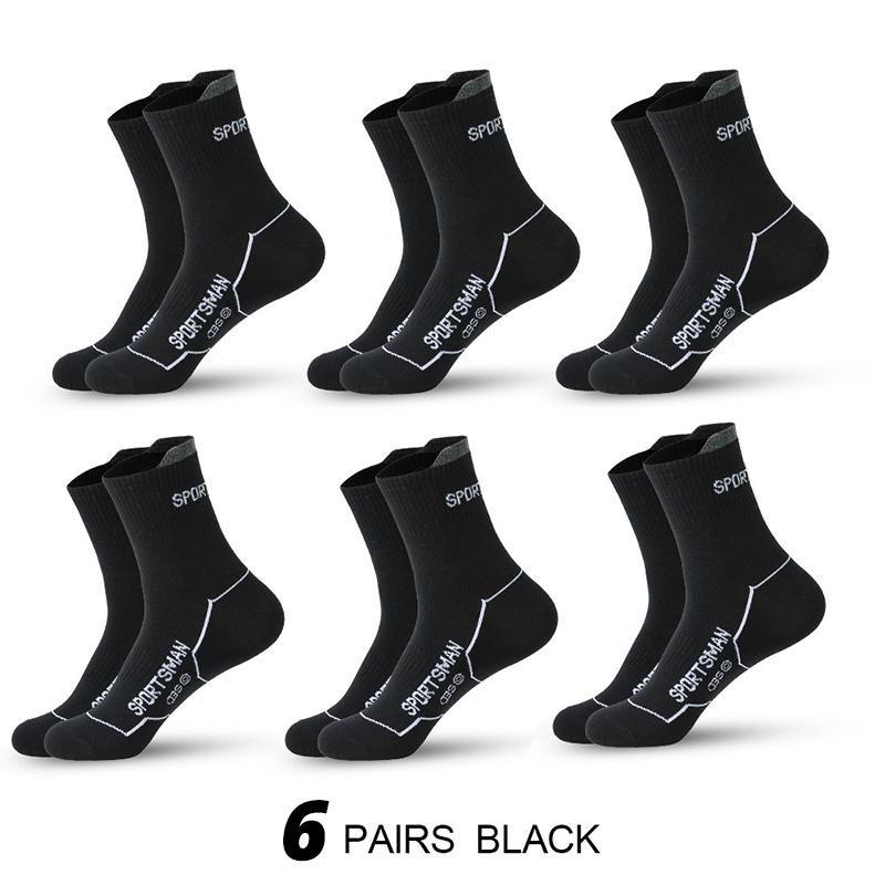 5 Paar Herren Mittelhohe Socken, Schweißabsorbierend Schweißableitend Geruchshemmend Übung Outdoor Basketball Laufen und Fitness Lange Socke One Size von Joom DACH