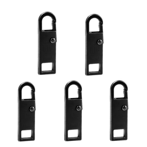 5 STÜCKE Werkzeug-freies Abnehmbare Reißverschluss Kopf DIY Nähen 5PCS schwarz von Joom DACH