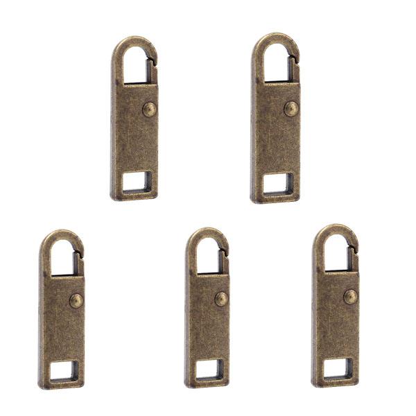 5 STÜCKE Werkzeug-freies Abnehmbare Reißverschluss Kopf DIY Nähen 5PCS bronze von Joom DACH