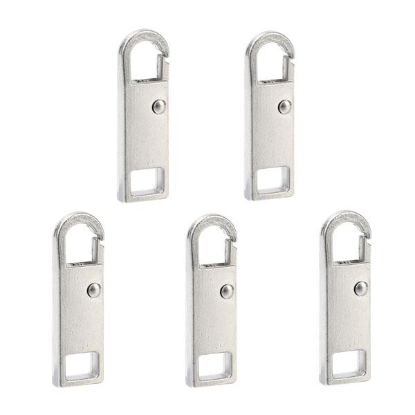 5 STÜCKE Werkzeug-freies Abnehmbare Reißverschluss Kopf DIY Nähen 5PCS silber von Joom DACH