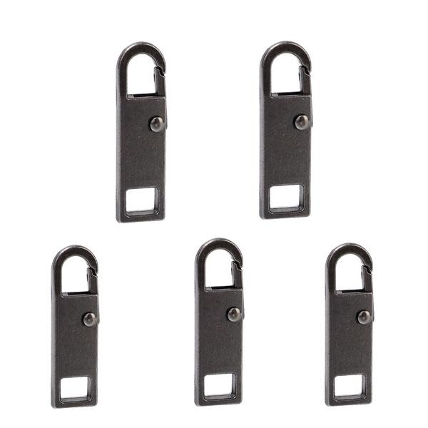 5 STÜCKE Werkzeug-freies Abnehmbare Reißverschluss Kopf DIY Nähen 5PCS grau von Joom DACH