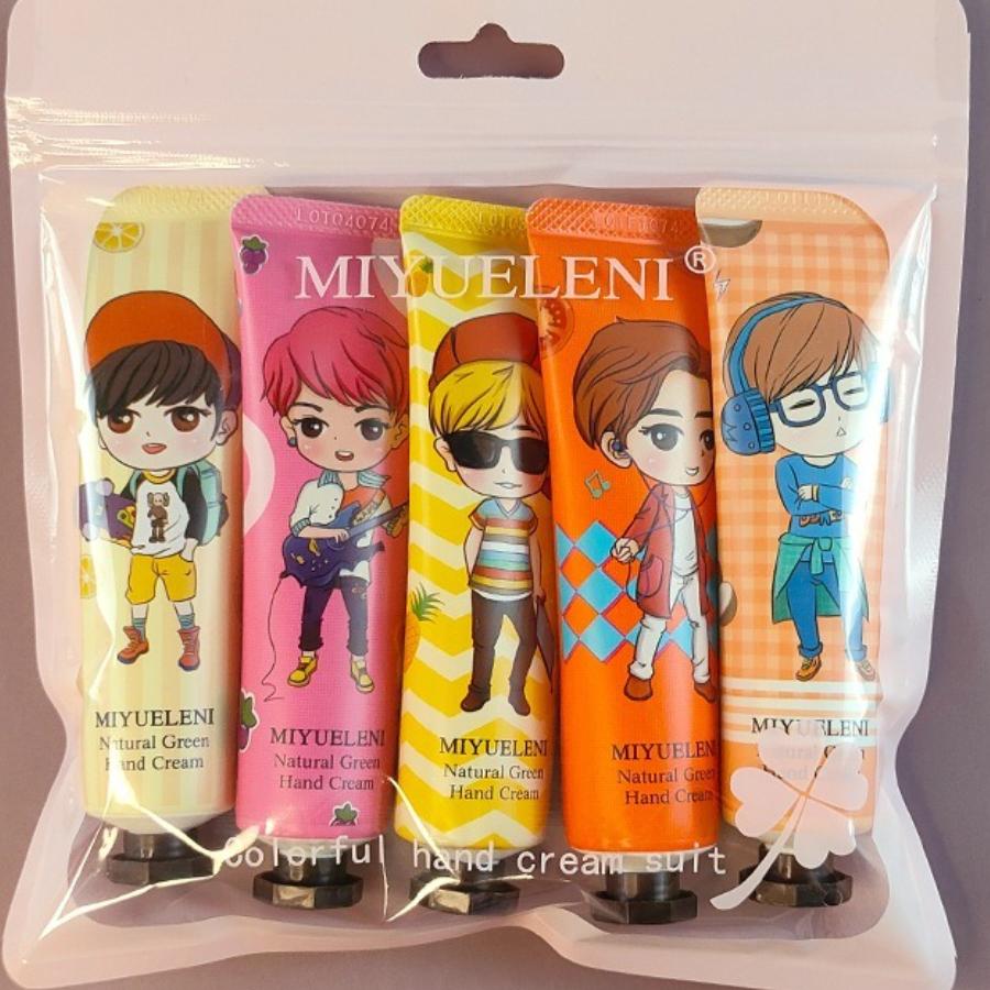 5 Stück/Box Weihnachtsgeschenk-Eis-Handcreme-Set, 30 g, Fruchtduft, feuchtigkeitsspendende Feuchtigkeit boys von Joom DACH