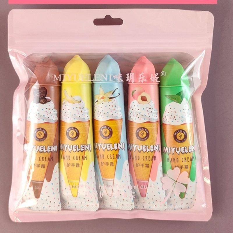 5 Stück/Box Weihnachtsgeschenk-Eis-Handcreme-Set, 30 g, Fruchtduft, feuchtigkeitsspendende Feuchtigkeit frozen yogurt B 5 Stück/Box Weihnachtsgeschenk-Eis-Handcreme-Set, 30 g, Fruchtduft, feuchtigkeitsspendende Feuchtigkeit frozen yogurt B von Joom DACH