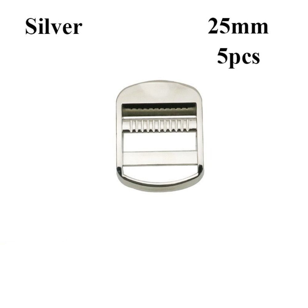 5 Stück 20/25/32mm Schiebeversteller Schnallen 3 Farben Tasche Kleidungsstück Gürtelschnallen DIY Rucksackgurte 25mm silber von Joom DACH