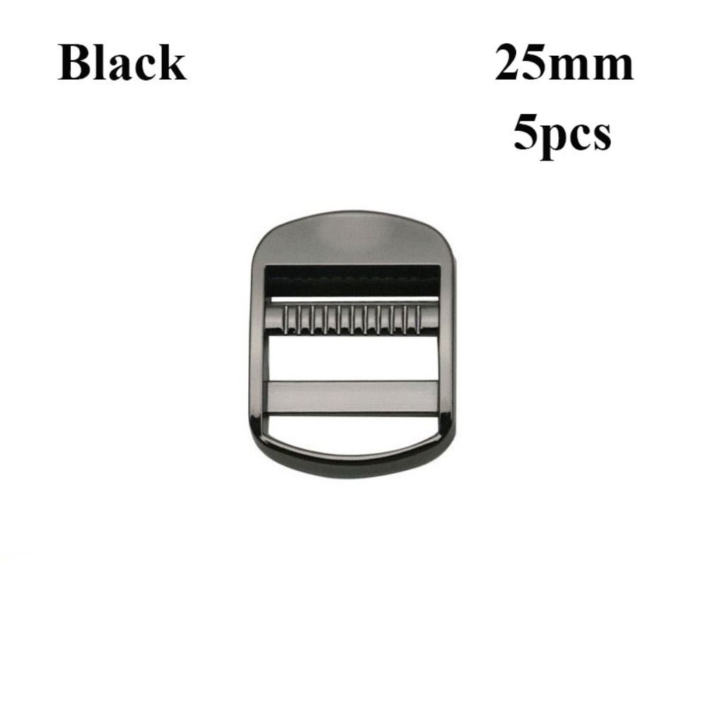 5 Stück 20/25/32mm Schiebeversteller Schnallen 3 Farben Tasche Kleidungsstück Gürtelschnallen DIY Rucksackgurte 25mm schwarz von Joom DACH