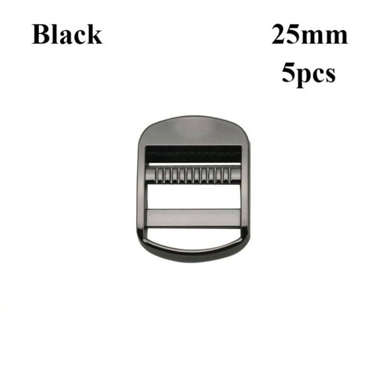 5 Stück 20/25/32mm Schiebeversteller Schnallen 3 Farben Tasche Kleidungsstück Gürtelschnallen DIY Rucksackgurte 25mm schwarz von Joom DACH