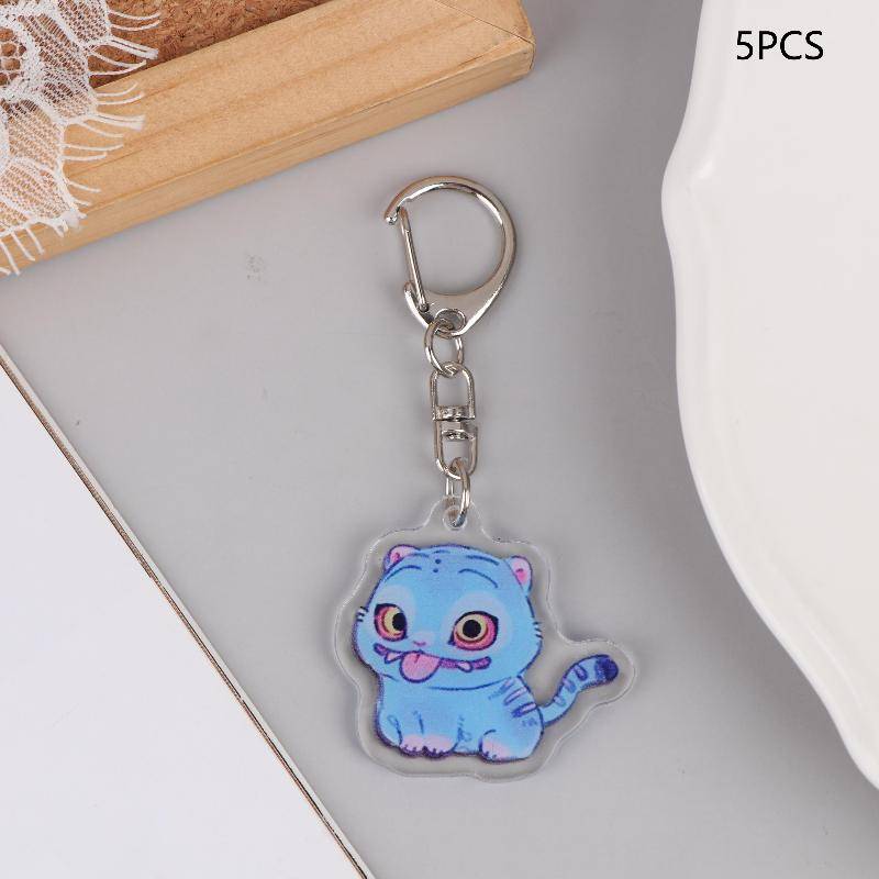 5 Stück Cartoon Huntrix Saja Jungen Derpy Tiger Acryl Schlüsselanhänger Ring Doppelseitiger Schlüsselanhänger Schmuck Dämonenjäger Liebe Geschenke von Joom DACH