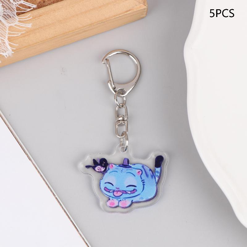 5 Stück Cartoon Huntrix Saja Jungen Derpy Tiger Acryl Schlüsselanhänger Ring Doppelseitiger Schlüsselanhänger Schmuck Dämonenjäger Liebe Geschenke von Joom DACH