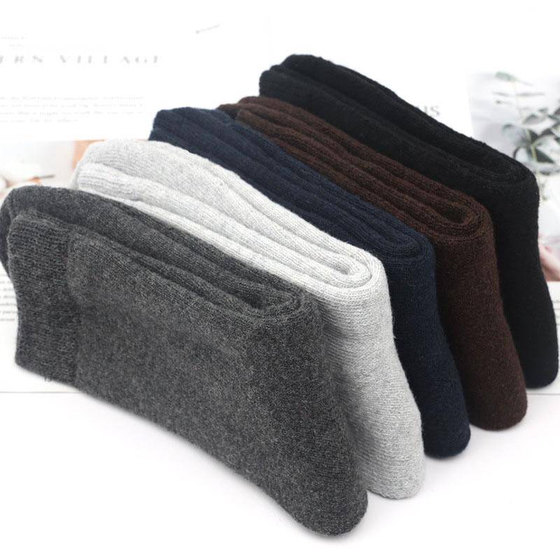 5 Stück Damen Wolle Kaschmir Dame dicke Wintersocken warme weiche feste Freizeitsocken Size 37-43 von Joom DACH
