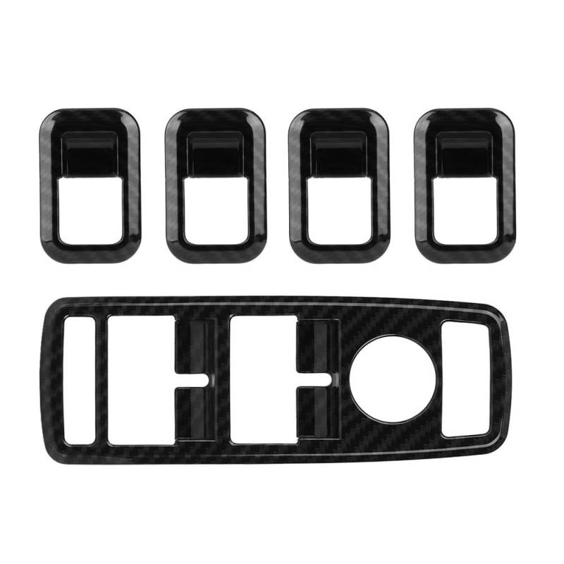 5 Stück Fensterheberschalter Knopf Zierabdeckung für Mercedes Benz A B C E CLA GLA GLK ML GLE Klasse W204 schwarz von Joom DACH