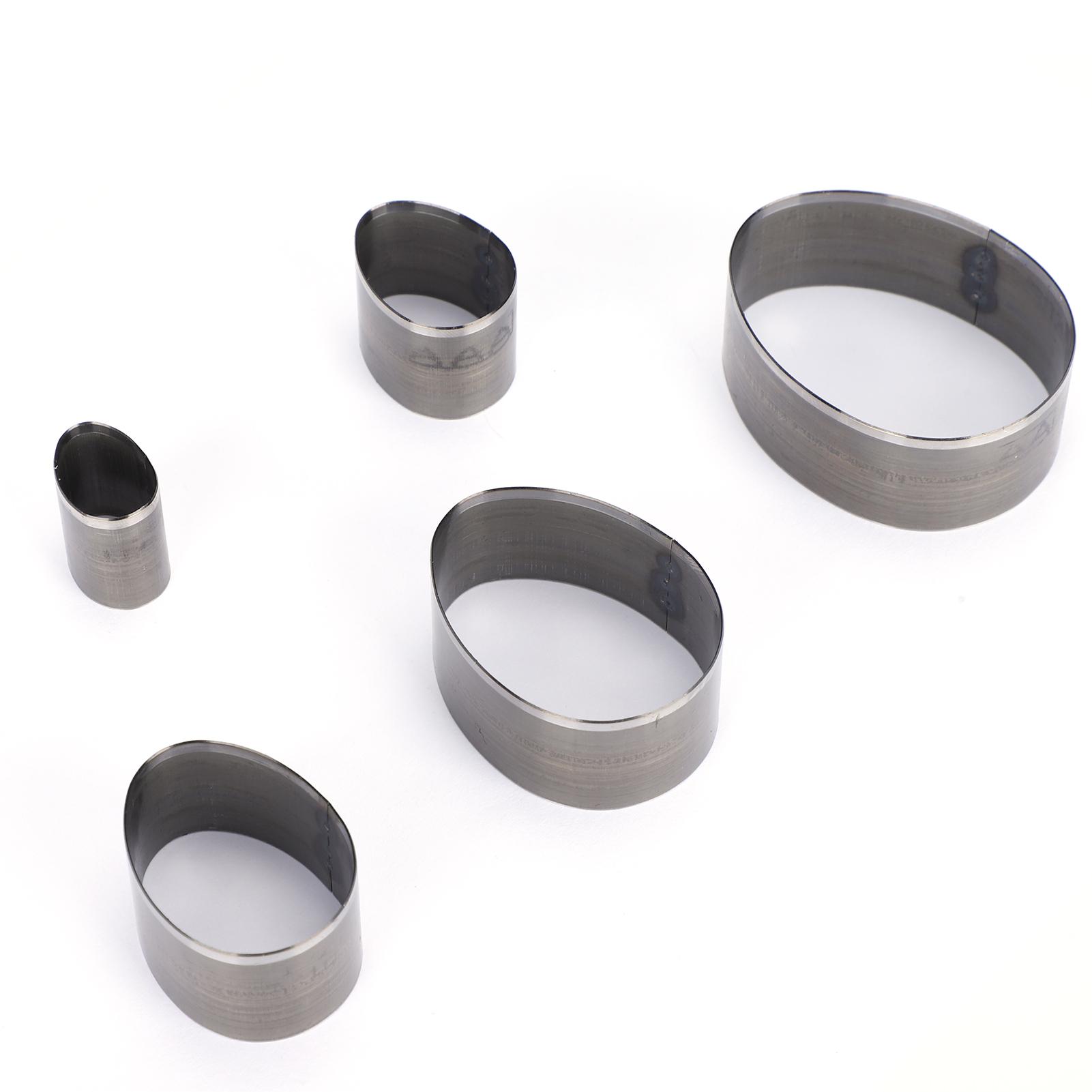 5 Stück Leder Schneidstanzformen Set Hohlstanzmesser Handgefertigte Stanzform für Tasche Gürtel Geldbörse von Joom DACH