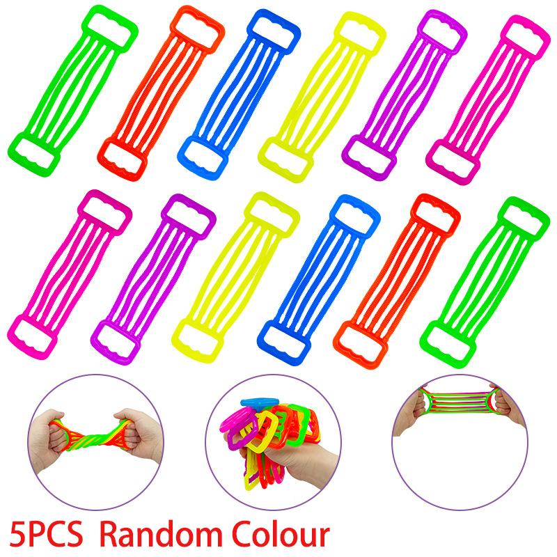 5 Stück Neuheit Lustige Kinder Armtrainer Buntes TPR Silikon Elastisch Stressabbauende Spielzeuge Kinder Training Armkraft Spielzeuge von Joom DACH