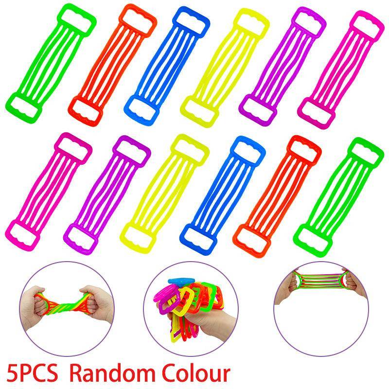 5 Stück Neuheit Lustige Kinder Armtrainer Buntes TPR Silikon Elastisch Stressabbauende Spielzeuge Kinder Training Armkraft Spielzeuge von Joom DACH