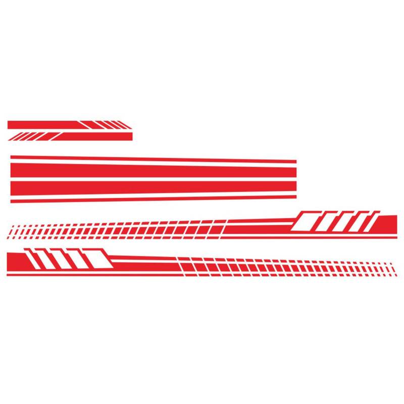 5 Stücke Auto Aufkleber Körper Aufkleber Abziehbilder Streifen Auto Seitentür Körper Haube Rückspiegel Aufkleber rot von Joom DACH