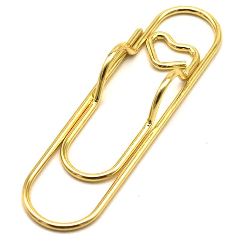 5 Stücke Büroklammern Metall Stifthalter Clip Schule Lesezeichen Foto Memo Ticket Clip Schreibwaren Büro Schulbedarf gold von Joom DACH