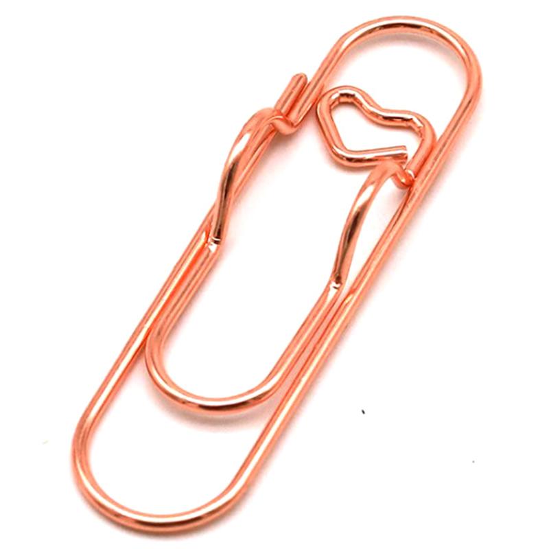 5 Stücke Büroklammern Metall Stifthalter Clip Schule Lesezeichen Foto Memo Ticket Clip Schreibwaren Büro Schulbedarf rose gold von Joom DACH