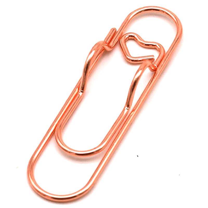 5 Stücke Büroklammern Metall Stifthalter Clip Schule Lesezeichen Foto Memo Ticket Clip Schreibwaren Büro Schulbedarf rose gold von Joom DACH