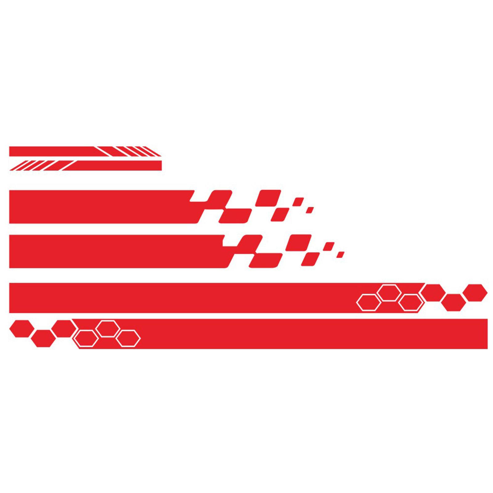 5 Stücke Vinyl Auto Seitenaufkleber Karosserie Racing Sport Aufkleber Universal Auto LKW DIY Aufkleber Streifen Vinyl Aufkleber Dekoration rot von Joom DACH