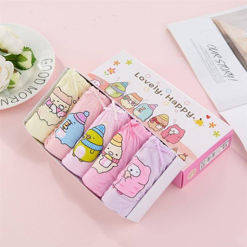 5 Teile/los Kinder Unterwäsche Baumwolle Höschen für Mädchen Cartoon Babys Dreieck Slip Atmungsaktive Kinder Slip Mädchen Schlüpfer 1-3Y von Joom DACH