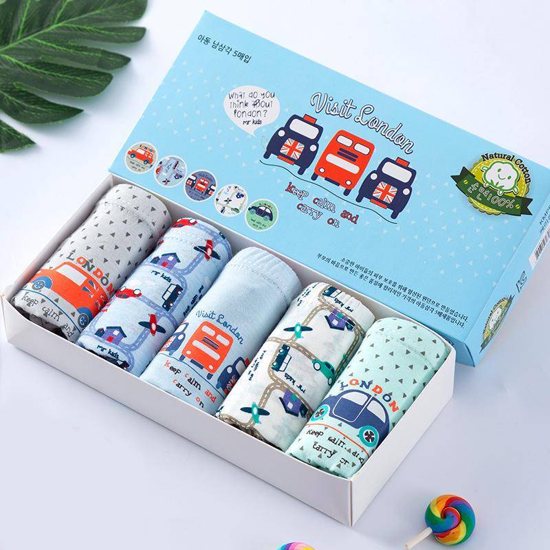 5 Teile/los Kinder Unterwäsche Baumwolle Höschen für Mädchen Cartoon Babys Dreieck Slip Atmungsaktive Kinder Slip Mädchen Schlüpfer 4-5Y von Joom DACH