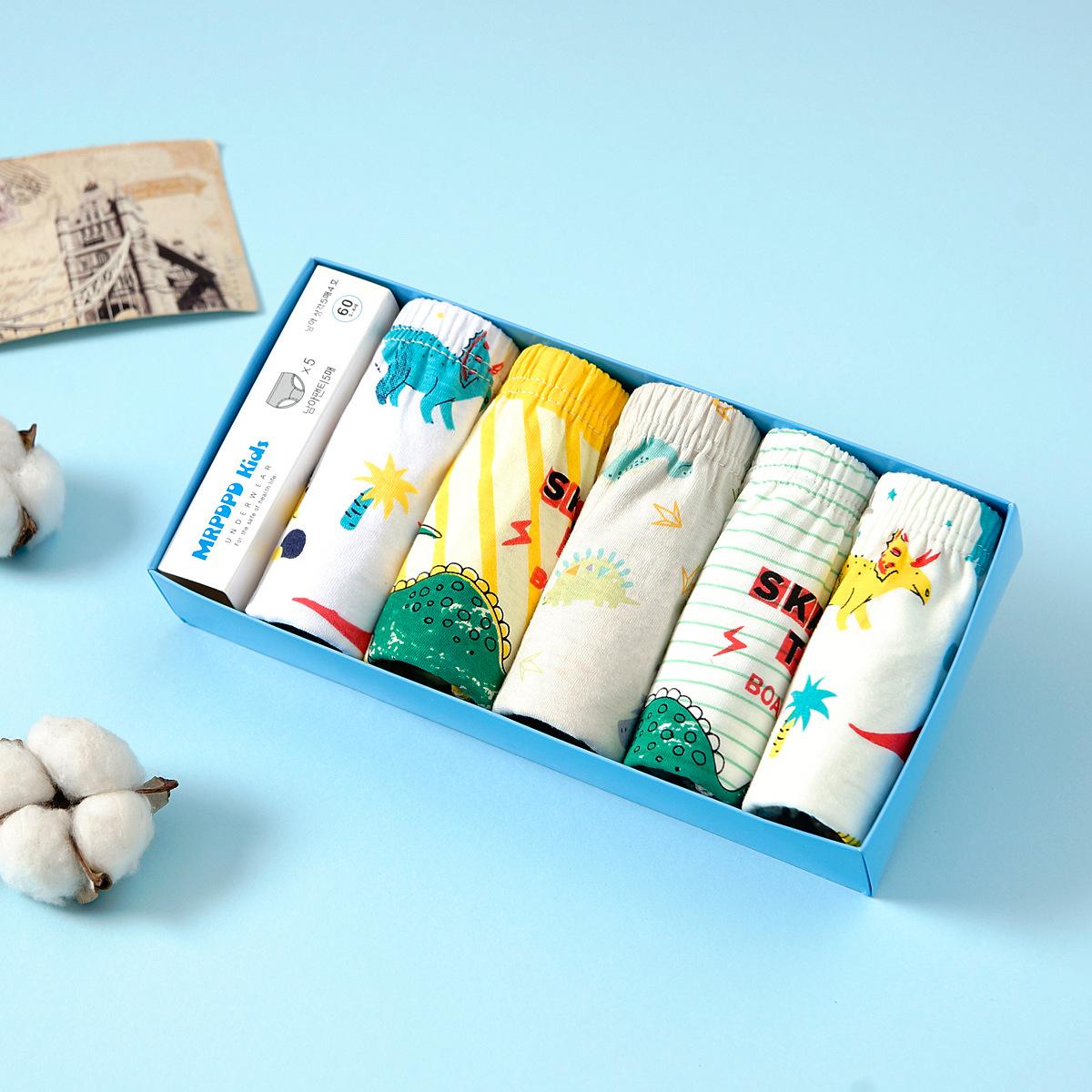 5 Teile/los Kinder Unterwäsche Baumwolle Höschen für Mädchen Cartoon Babys Dreieck Slip Atmungsaktive Kinder Slip Mädchen Schlüpfer 4-5Y von Joom DACH