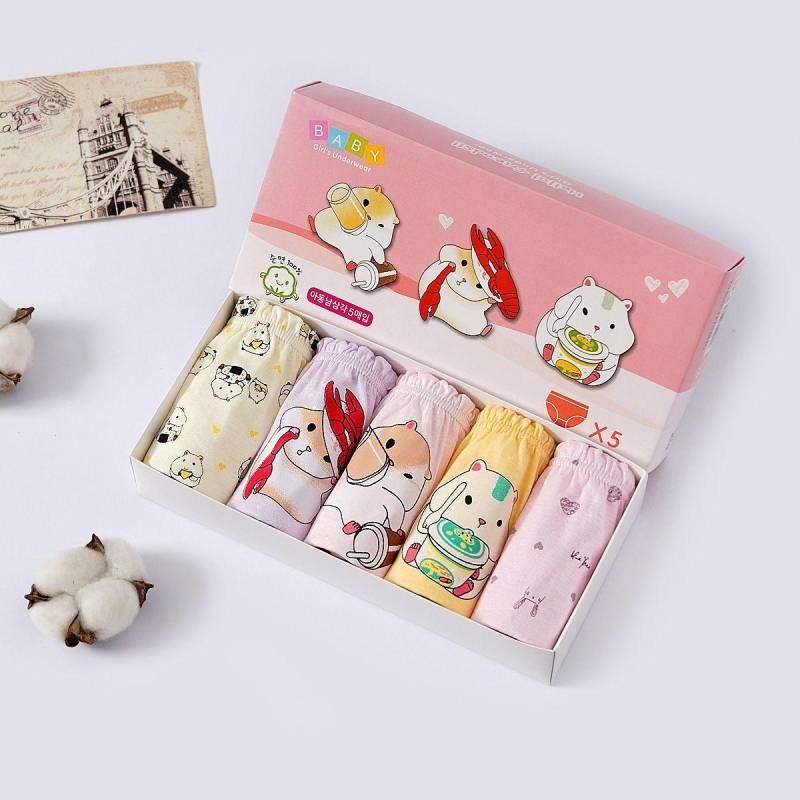 5 Teile/los Kinder Unterwäsche Baumwolle Höschen für Mädchen Cartoon Babys Dreieck Slip Atmungsaktive Kinder Slip Mädchen Schlüpfer 8-9Y von Joom DACH