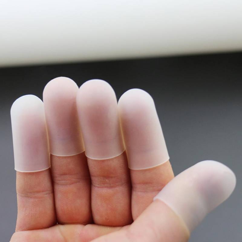 5 Teile/satz Silikon Finger Schutz Duarable Daumen Abdeckung Fingertip Tasse Hand Protector Messer Schneiden Finger Schutz Fingerlinge Small von Joom DACH