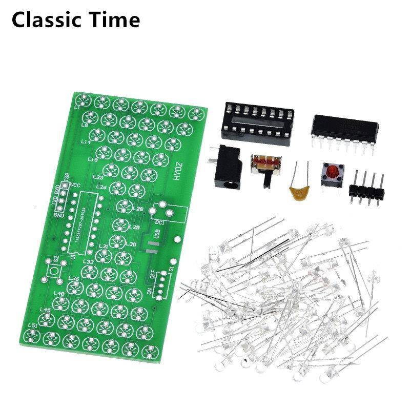 5 V Elektronische Sanduhr DIY Kit Lustige elektrische Produktionskits Präzise mit LED-Lampen Doppelschicht-Leiterplatte 84 * 40 mm von Joom DACH
