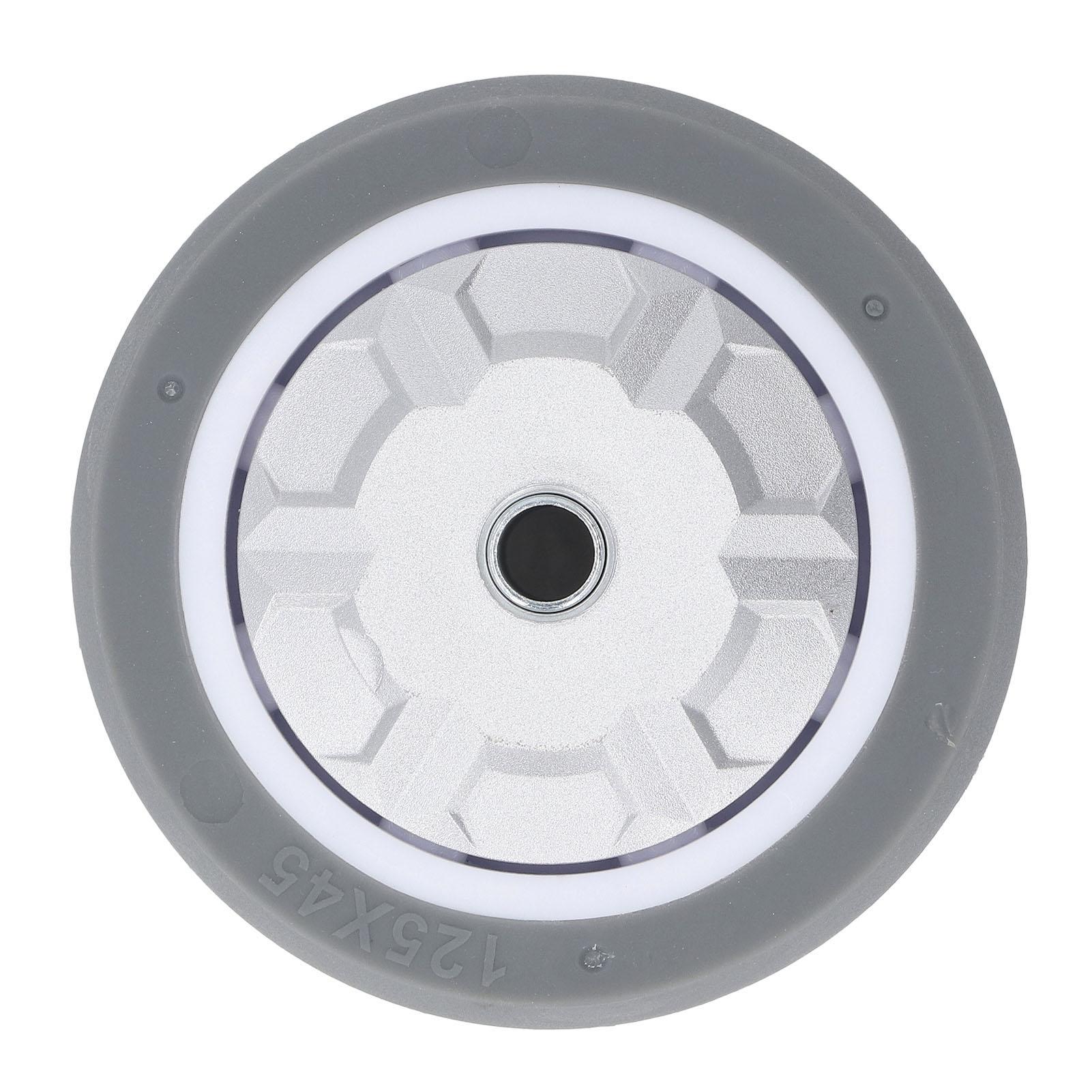 5 Zoll Gummi-Rad 200 kg Tragfähigkeit Stoßdämpfend Abriebfest Leise Voll-TPR-Rad für Wagen von Joom DACH